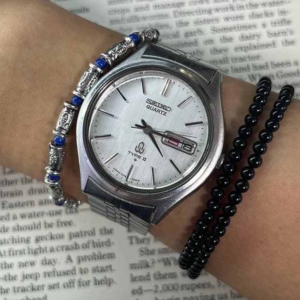 SEIKO TYPE II 데이데이트 쿼츠 