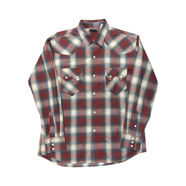 L) 프렌티스 멀티 체크 스냅 웨스턴 셔츠 TS-045