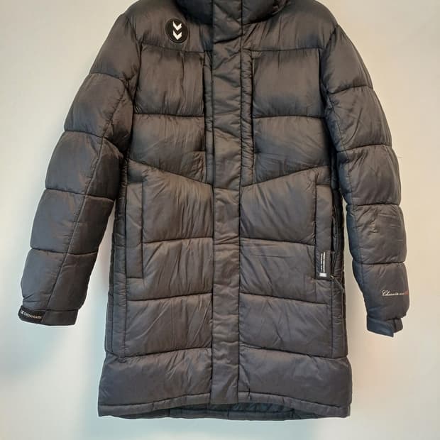 [HUMMEL 덴마크] 남성 L 롱패딩 / 블랙 