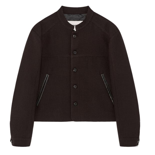 알렌느 만다린 칼라 울 크롭 자켓 - 2 size