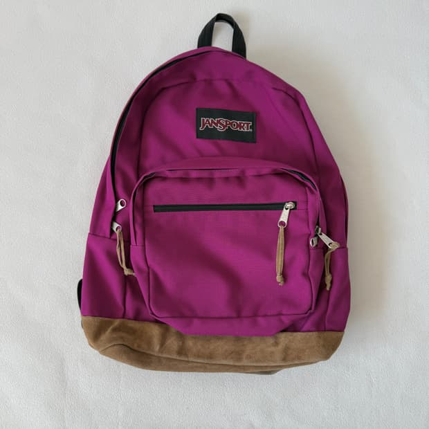 잔스포츠(JANSPORT) 백팩(하단 스웨이드)