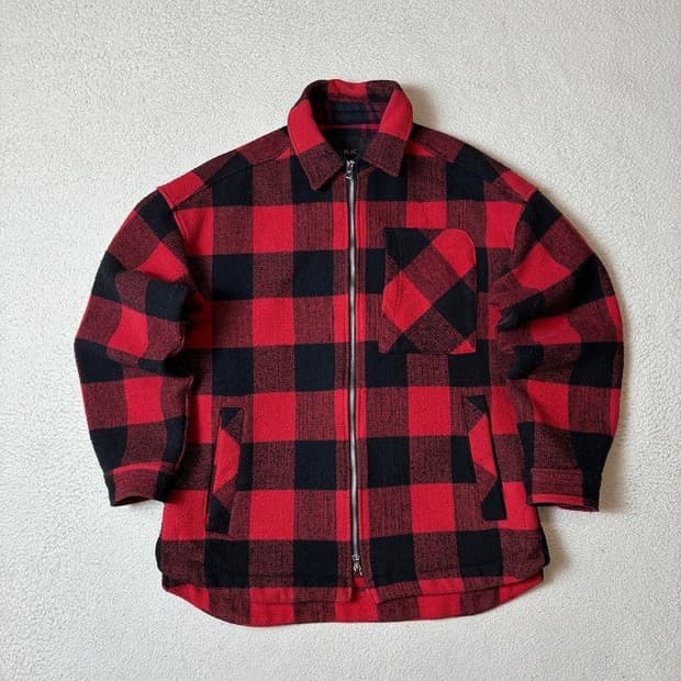 플랙 PLAC 17FW 버팔로 체크 패턴 집업 자켓 PN7903