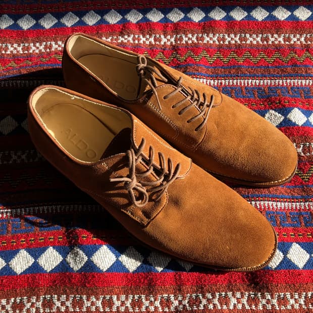 알도 스웨이드 브라운 남성 구두 280