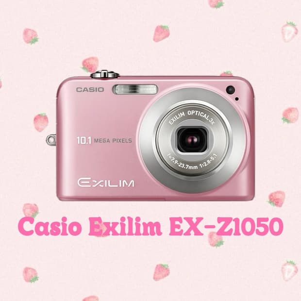 [희귀⚡️/작례O] 카시오 엑슬림 EX-Z1050 핑크 디지털 카메라