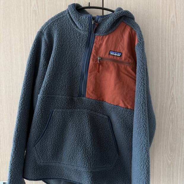 파타고니아 레트로 파일 풀오버 스몰더 블루