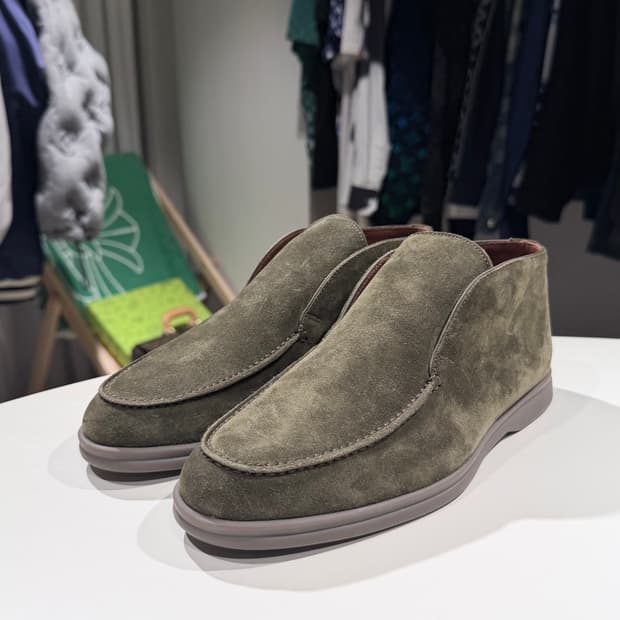 (A+/39) / 로로피아나 오픈 워크 앵클 부츠