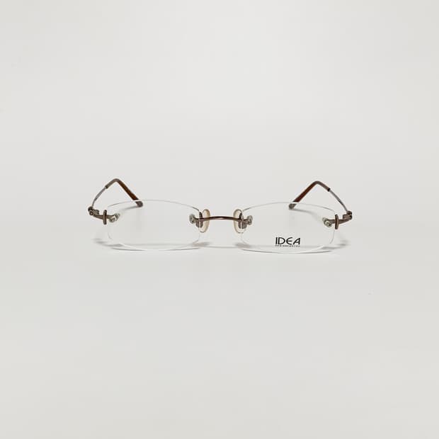 828 빈티지안경 데드스탁 픽키 무테 안경 림리스 사각 메탈