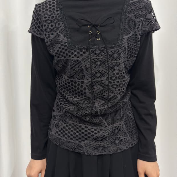 oriental layered top