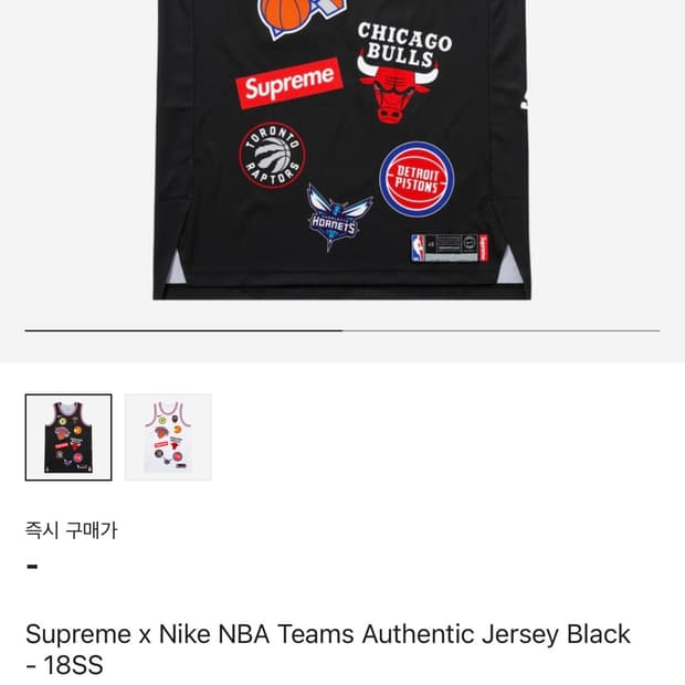 Supreme × Nike NBA Teams Authentic Jerse