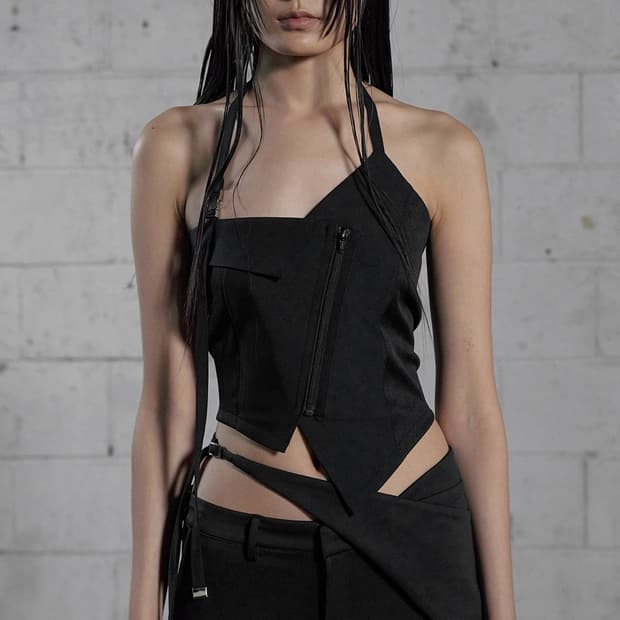 보헤미안서울 보헴서 UNBALANCED HALTER VEST