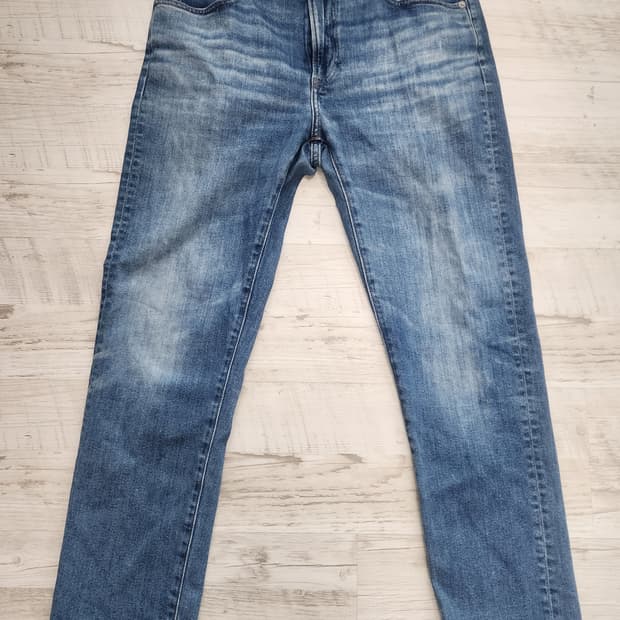 UNIQLO 유니클로 중청 스판 데님 팬츠 팜. (33~34)인치 청바지