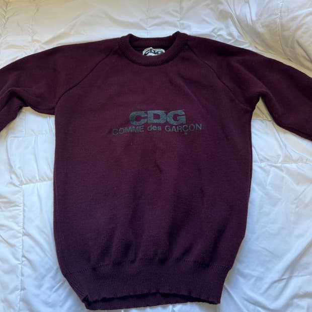 CDG 라운드넥 니트