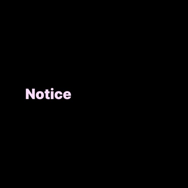Notice • 구매전 꼭 읽어주세요