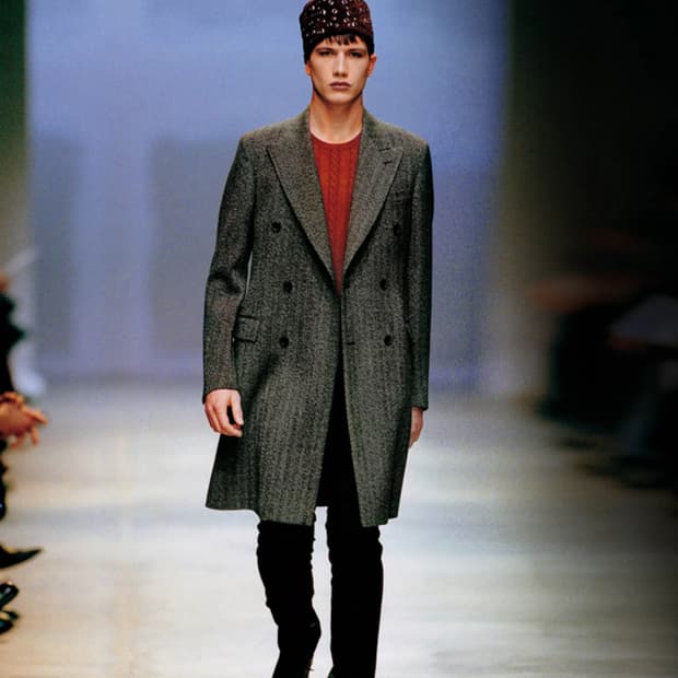 프라다 05런웨이 쉐브론 더블코트 48