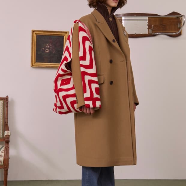 Stu office 더블 코트 L사이즈