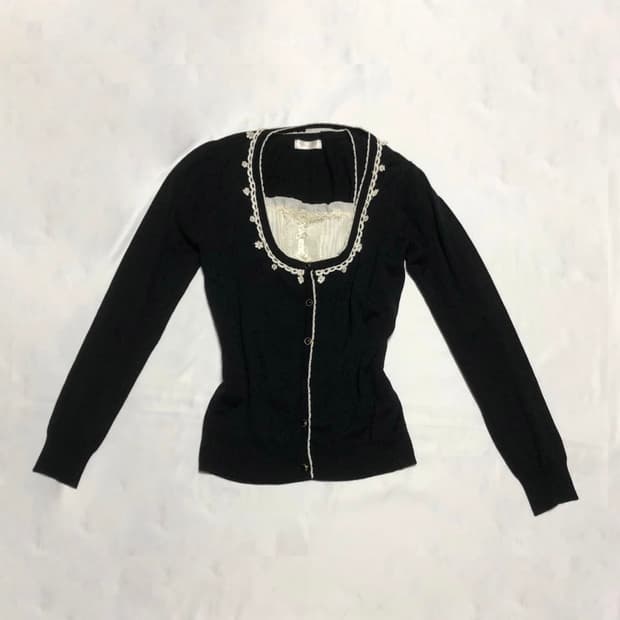 로걀탑3장일괄 프릴가디건퍼프반팔레이스긴팔 무채색공겜여주고스로리고딕히메갸루