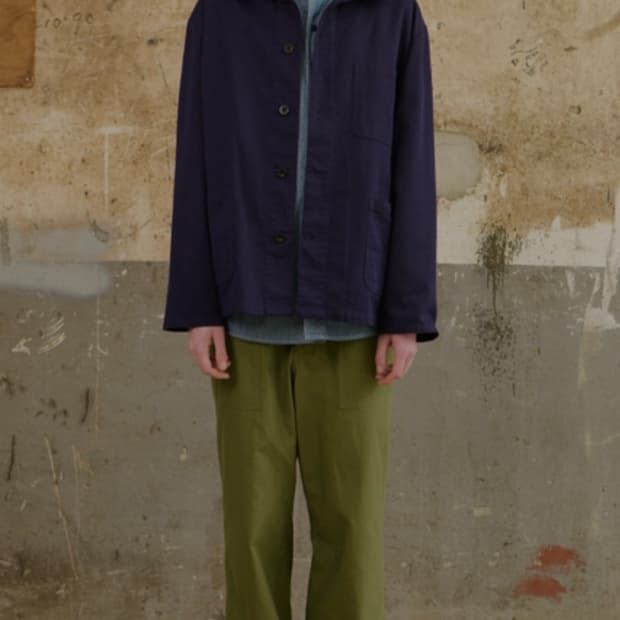 디그레 프렌치워크자켓 퍼플네이비