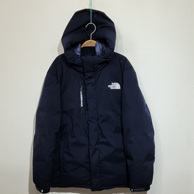 (XL) 노스페이스 구스다운 패딩점퍼 네이비 거위털 후드자켓 