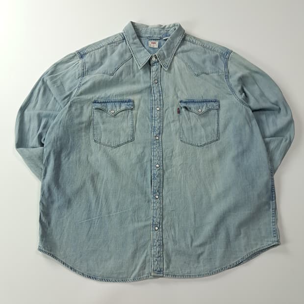 CA633 2XL 리바이스 레드탭 웨스턴 데님 셔츠 남방