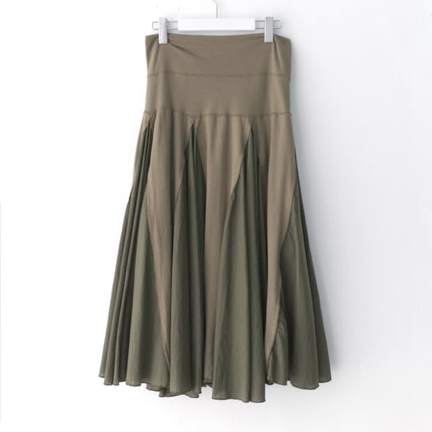 flared patch skirt