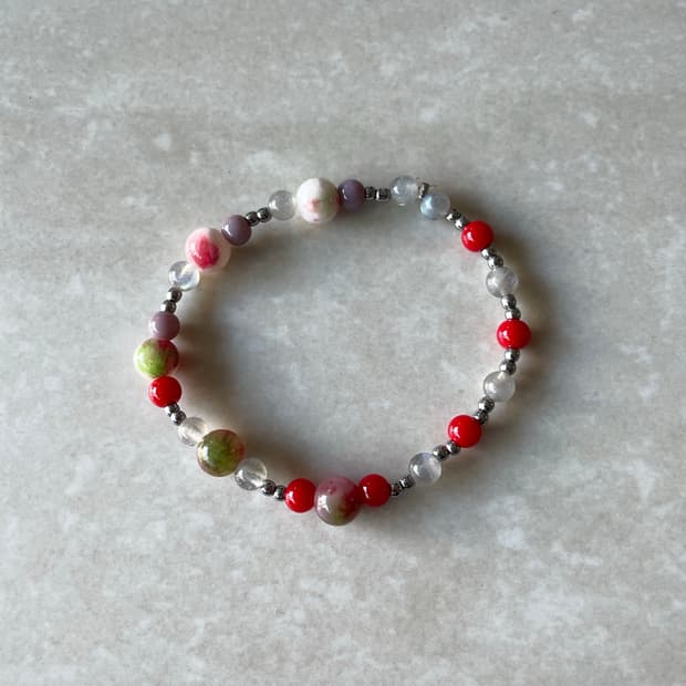 Pop of Red bracelet