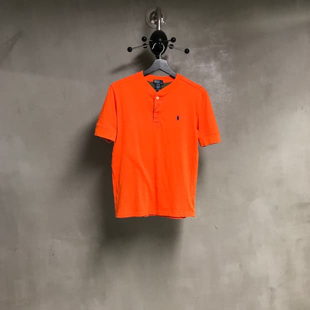 폴로 랄프로렌 헨리넥 반팔 티셔츠 오렌지 L14-16(W)