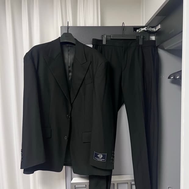 준지 19ss 블랙 셋업 수트 정장