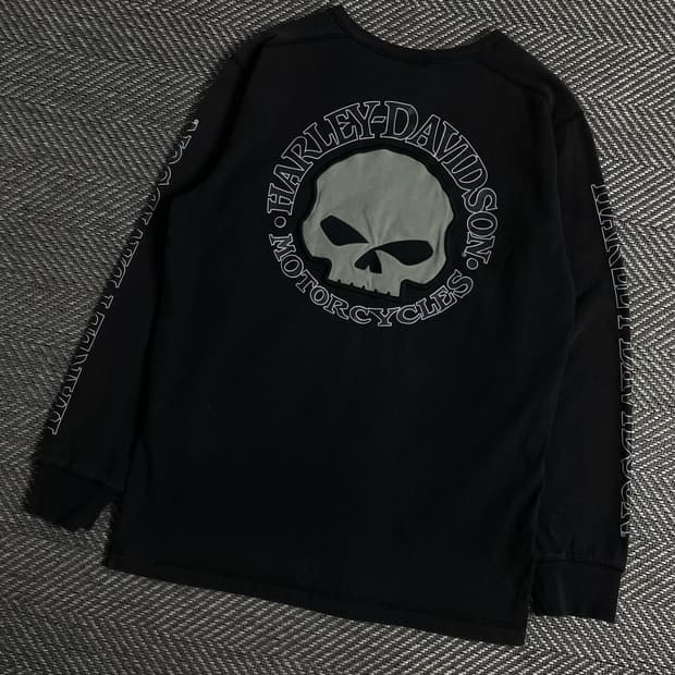할리데이비슨 USA 오리지날 빅로고 롱슬리브y 3501