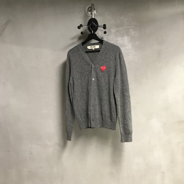 꼼데가르송 가디건 그레이 M