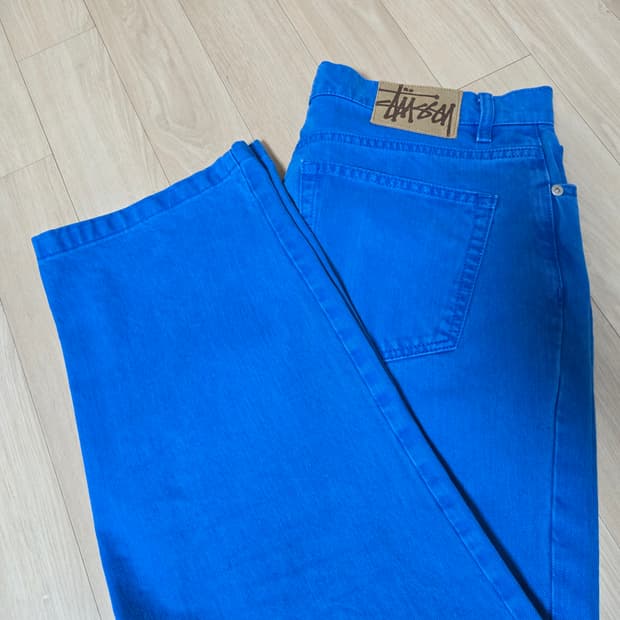스투시 블루 데님