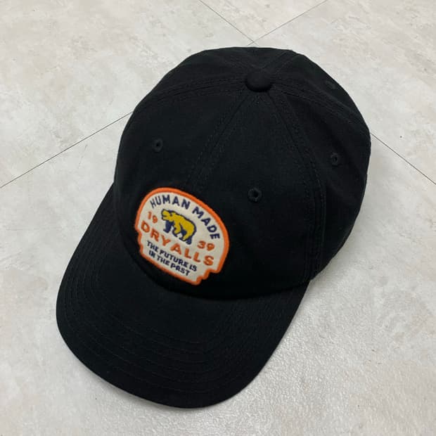휴먼메이드 패치 디테일 블랙 볼캡 #298