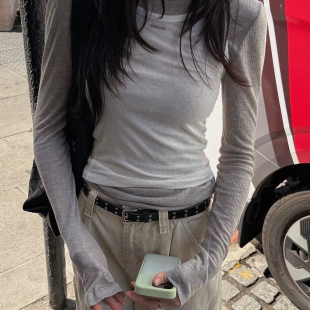 크렘므 파운더 펜던트 티셔츠 그레이