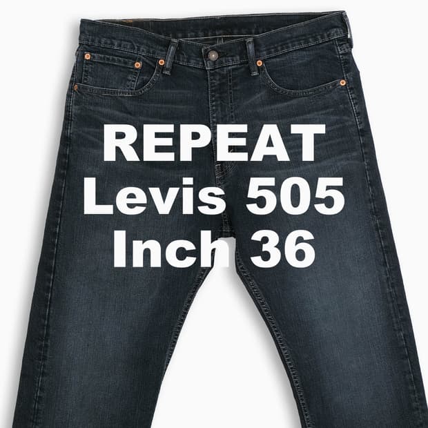 빈티지 리바이스 505 진청 36 인치 LV5053652