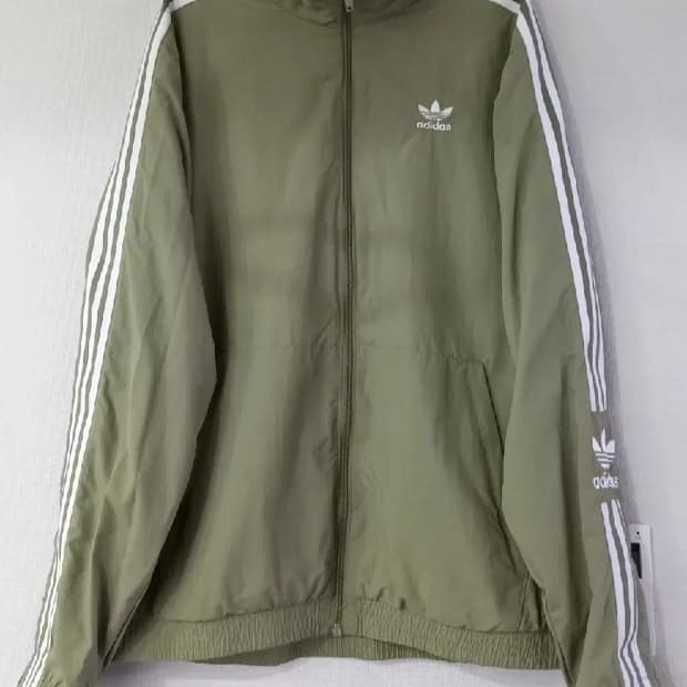 아디다스 락업 카키 트랙탑 저지 져지집업 110/XXL
