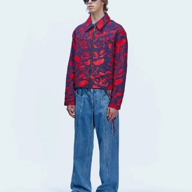 앤더슨벨  시에나 패널 와이드 레그진  33