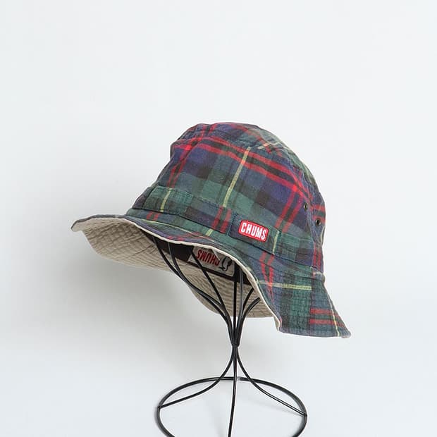 CHUMS Check Bucket Hat