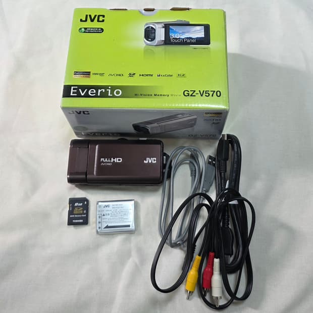 jvc gz-v570/매트브라운/풀박