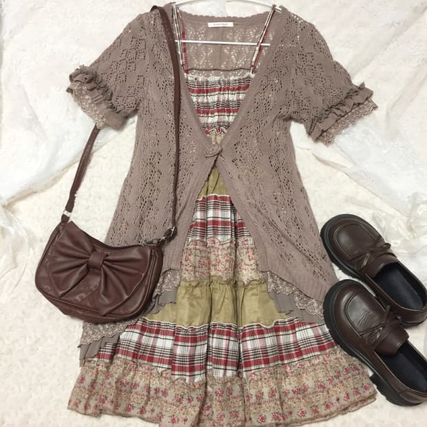 빈티지 모리걸 대장템 가로패치원피스