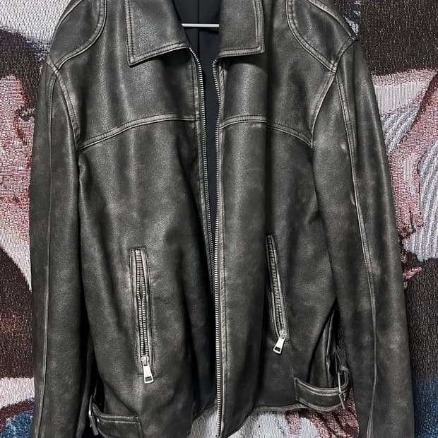 자라 가죽자켓 xl