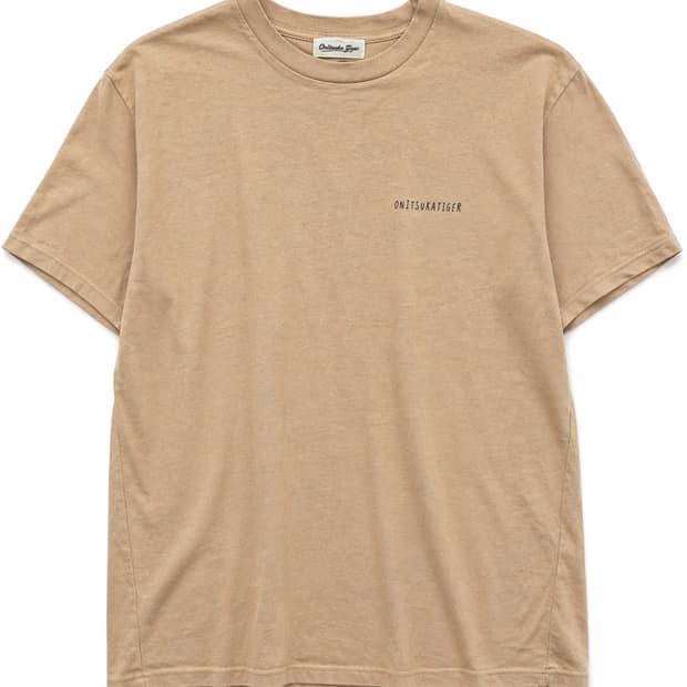 오니츠카타이거 반팔티 M 베이지