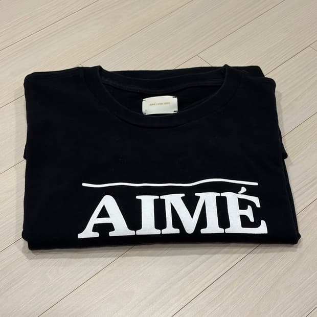 [USED][XL] AIME LEON DORE LOGO TEE BLACK