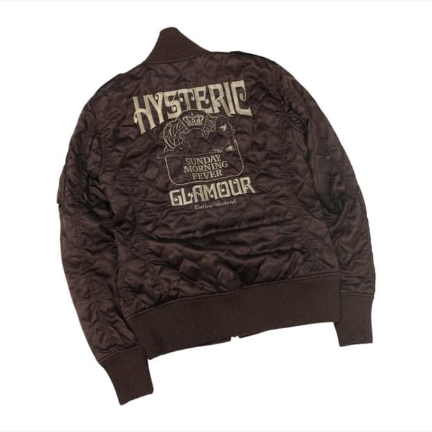 히스테릭글래머 자수 퀄팅자켓 M