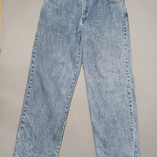 [35] 모노플로우 스톤워싱 와이드진 청바지