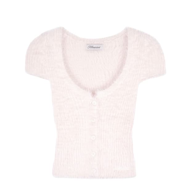 클리시어 cotton candy fur cardigan 코튼 캔디 퍼