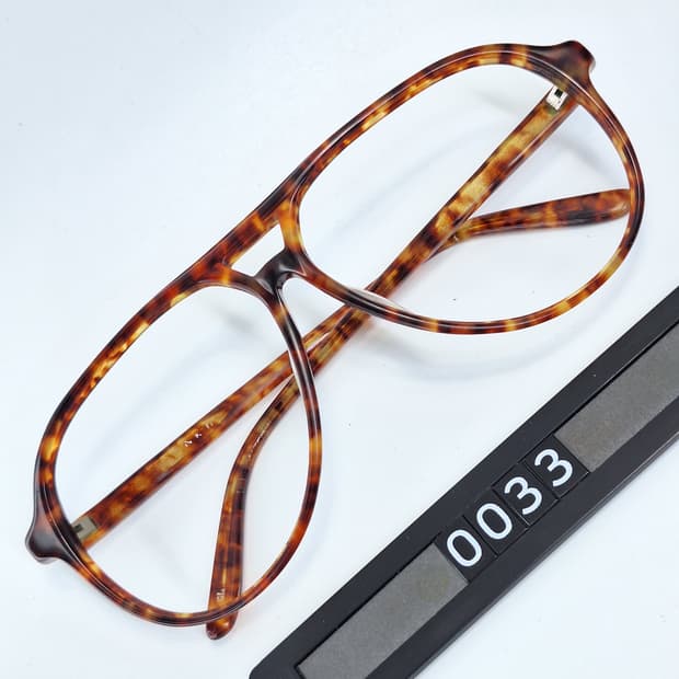 80s 일본 빈티지 NIKORI SL 투브릿지 슬림 뿔테 안경테 61mm