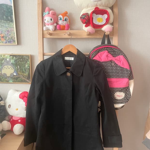 모리걸 빈티지 레스트로즈 코튼 블랙 자켓 🖤🌹