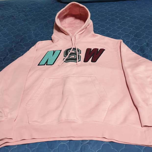 나이키 스포츠웨어 플리스 풀오버 NSW 후드티 핑크 (XL)