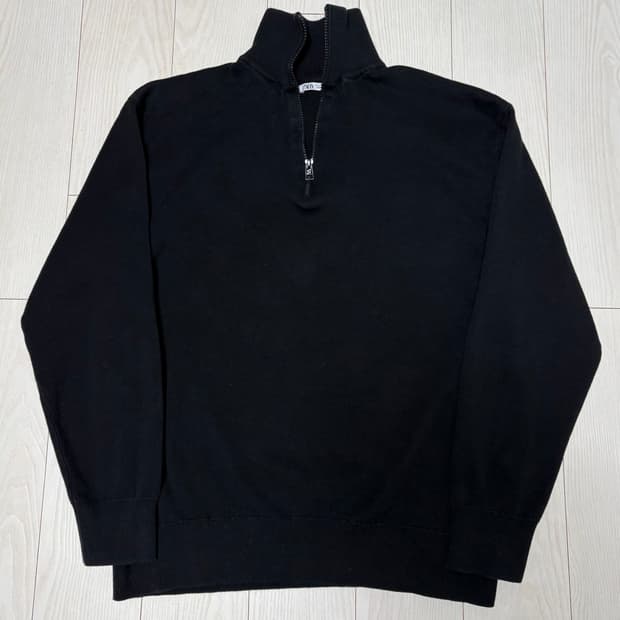 [L] 자라 반집업 스웻셔츠