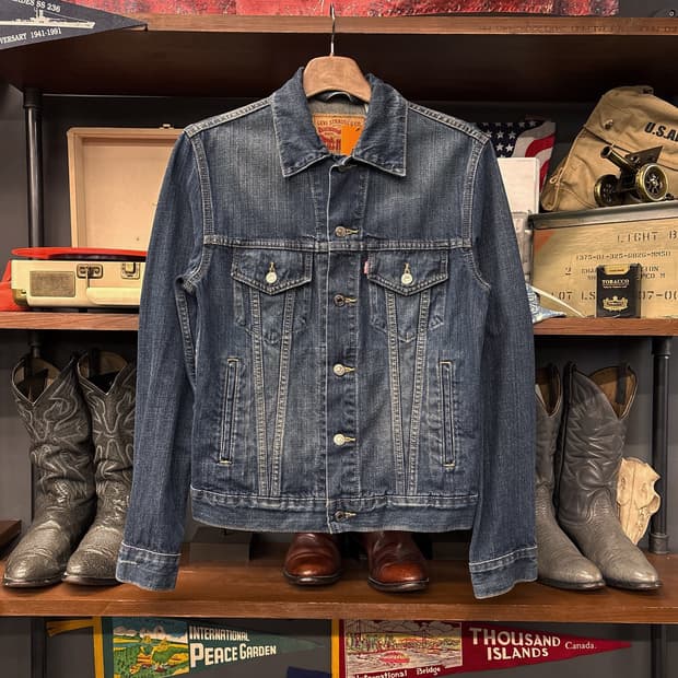 리바이스 중청 워싱 TYPE 3 트러커 데님자켓 N1056