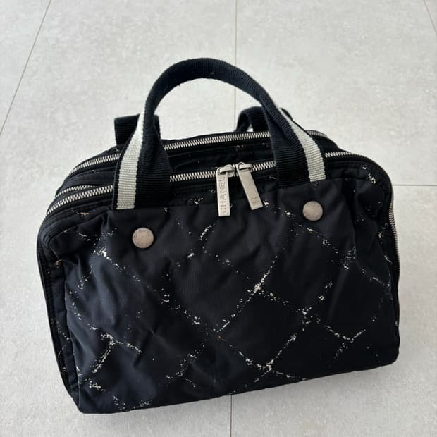 정품 샤넬 트래블 라인 보스턴 백 6번대